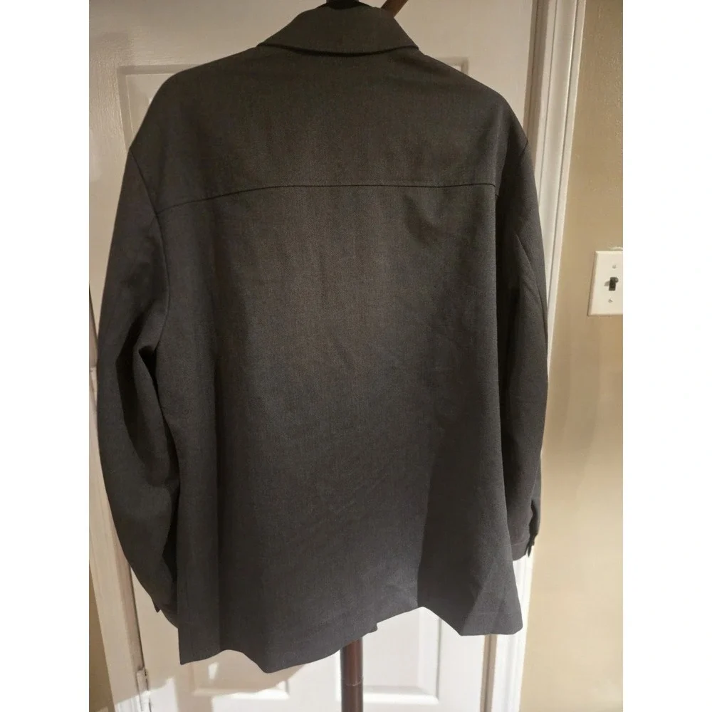 Robert Barakett Corsa Shirt Jacket Mens Large Gray Herringbone NWT RB323347